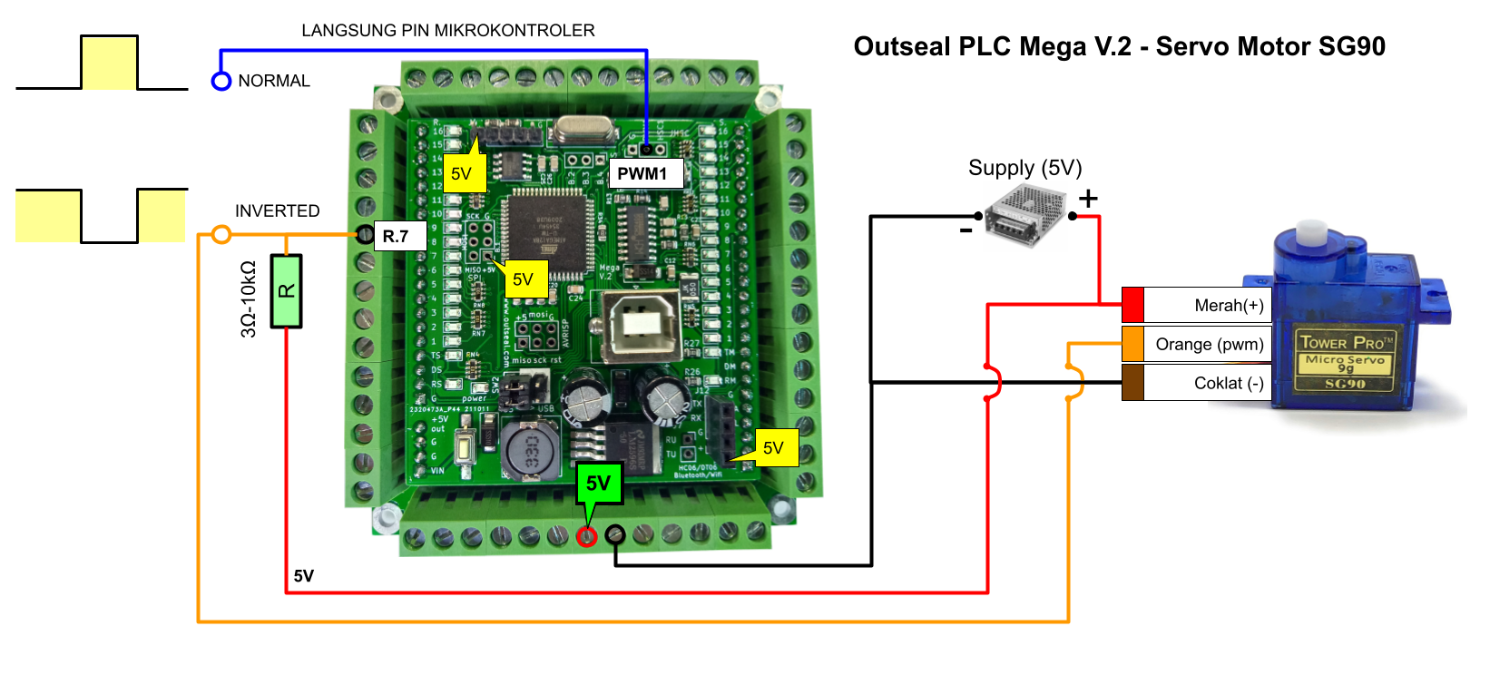 wiring Servo SG90